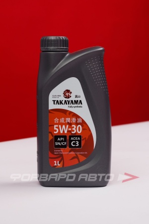 Купить Масло моторное 5W30 1л, SN/СF С3 пластик (с) TAKAYAMA 605530