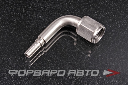 Купить Фитинг AN4, 90°, под обжим, для тефлонового шланга PTFE, нержавеющая сталь AB88  Купить Фитинг AN4, 90°, под обжим, для тефлонового шланга PTFE, нержавеющая сталь AB88