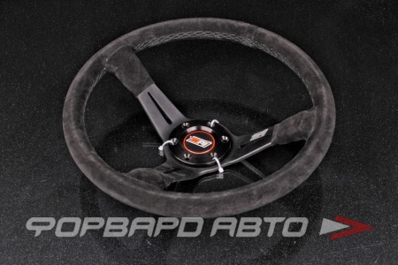 Купить Руль 350 мм, большой вылет, замша MPI 