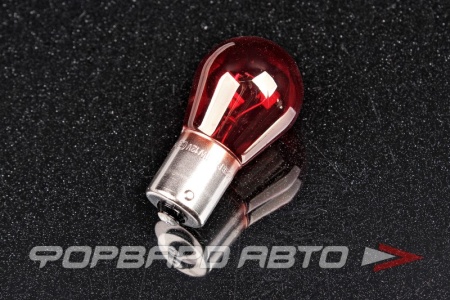 Купить Лампа 12V PR21W RED смещенная PHILIPS 12088 CP