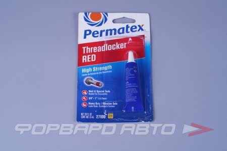 Купить Фиксатор резьбы сильной фиксации красный 6 гр PERMATEX 27100