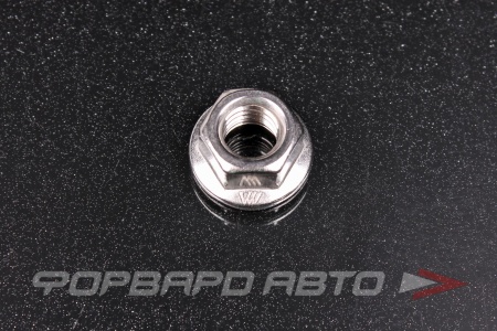 Купить Гайка шестигранная М10 с фланцем пресс-шайбой (без зубов) DIN 6923 нерж. А4  