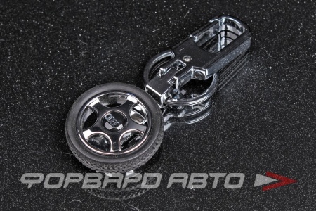 Купить Брелок "КОЛЕСО" хром+каучук MELCO AA0354