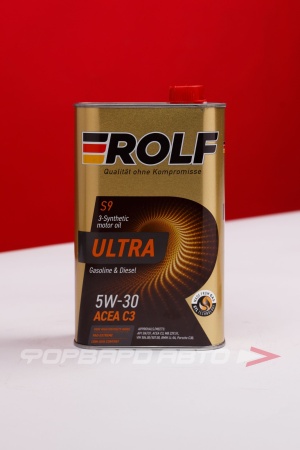 Купить Масло моторное 5W30 1л, Ultra C3 SN/CF ж/б (с) ROLF 322935