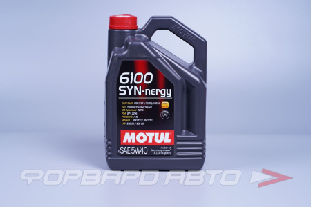 Масло моторное 5W40 5л, SYN-nergy 6100 A3/B4 SN MOTUL 111690