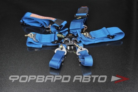 Купить Ремни 6-ти точечные, 3"+2" HANS FIA 8853/98 синие AUTOBAHN88 