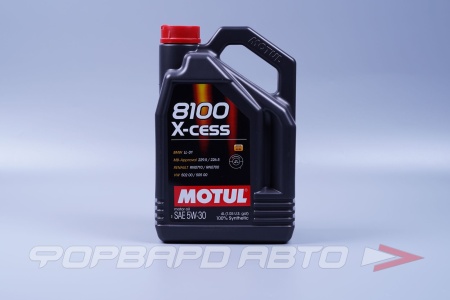 Купить Масло моторное 5W30 4л, X-CESS 8100 А3/В4 SL MOTUL 108945