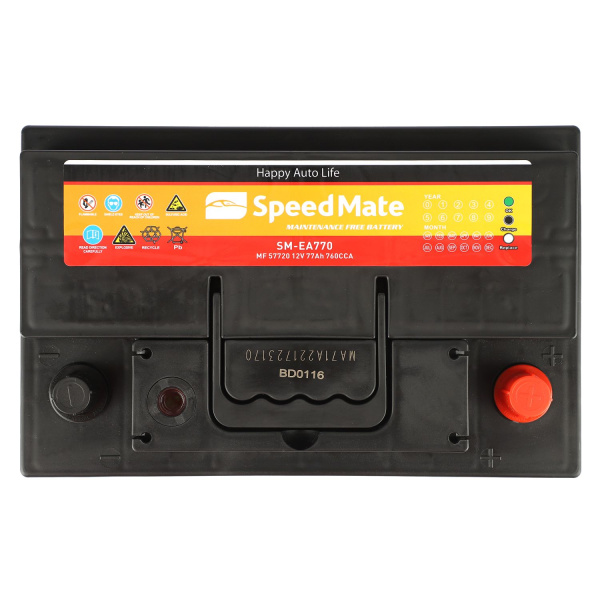 Аккумулятор 12V 77Ah 760A 278x175x190 обратной SPEEDMATE SM-EA770