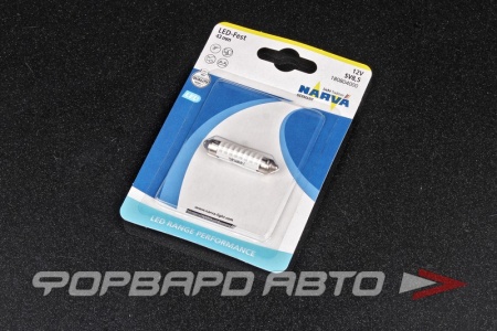 Купить Лампа светодиодная 12V C10W (салонная 43мм) 6000K NARVA 18080