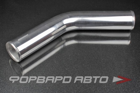 Купить Патрубок алюминиевый 89 мм 45 градусов хром (L-300*300) AUTOBAHN88 