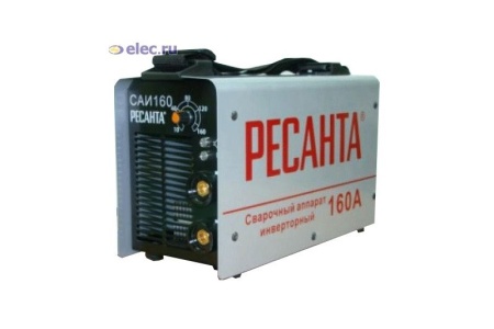 Купить Инвертор сварочный 220 В.160 А. вес 4,5кг.(эл.1,6-4мм.) РЕСАНТА САИ 160