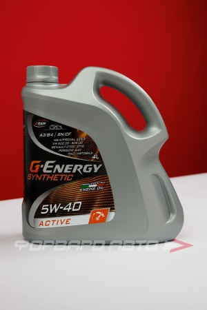 Купить Масло моторное 5W40 4л, Synthetic Active A3/B4 SN/CF (с) G-ENERGY 253142410