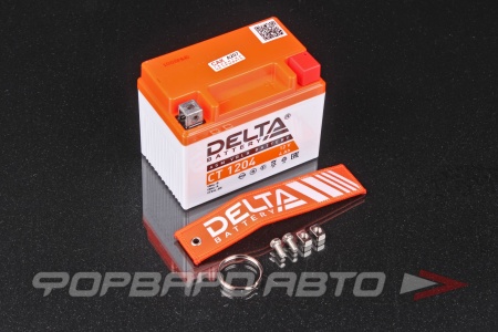 Купить Аккумулятор мото 12V  4А/ч (R) (113x70x89) 50А DELTA CT-1204