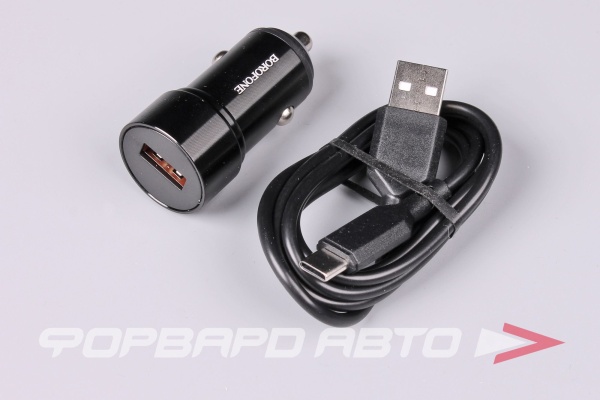 Устройство зарядное  DC12-24V QC3.0  Type-C BOROFONE BZ19A