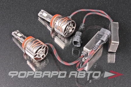 Купить Светодиодные лампы головного света P11/H11/H8 с вентилятором, 9-16V 75W 8500Lm 5500K AOZOOM P11/H11 12V