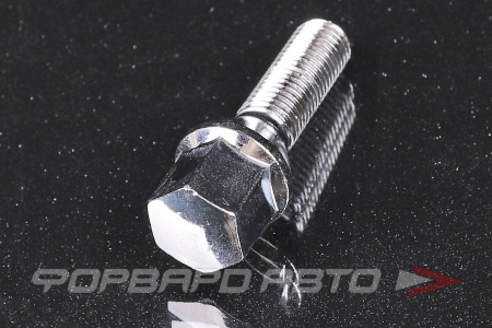 Купить Болт колеса 12*1,5*33 конус, ключ на 17, хром ВЕКТОР C17A33 Cr