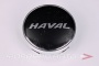 Колпачок ступицы для литых дисков HAVAL, D56/60мм, Black + ободок <> D56/60мм