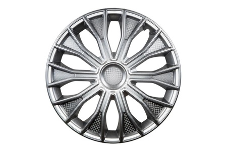 Купить Колпак колесный R15" ВОЛТЕК пруж., серебристый карбон, к-т 4шт АКС LW1542