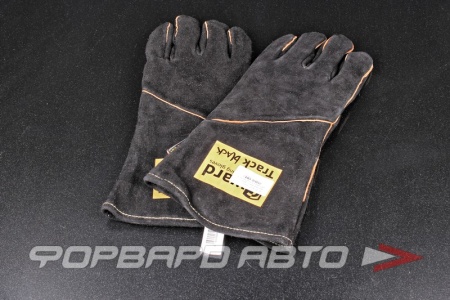 Купить Краги спилковые черного цвета с широким раструбомTrack Black GWARD XY073