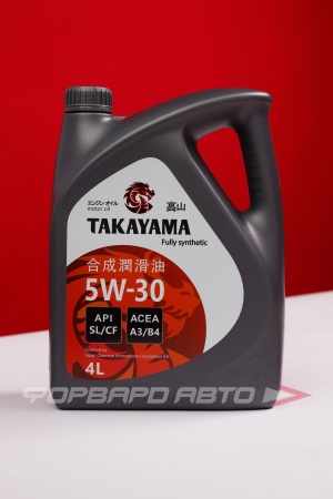 Купить Масло моторное 5W30 4л, SL/CF пластик (с) TAKAYAMA 605522