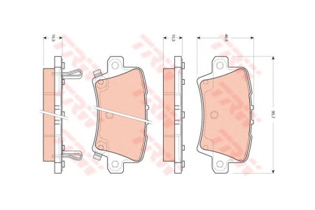 Купить Колодки тормозные задние TRW GDB3408