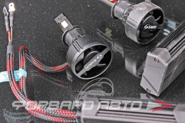 Лампа светодиодная головного света H3 12-24V 55W 5500K, с вентилятором SARITI Y2/H3 12V