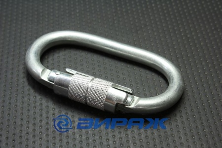 Купить Карабин страховочный с предохранителем  TY11021