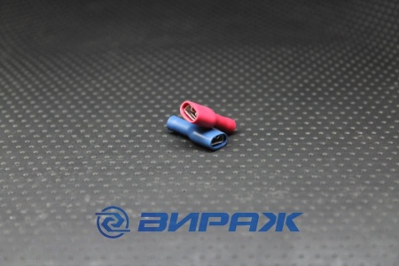 Купить Разъем плоский полностью изолированный ( мама ) КВТ РППИ-М 2,5-7-0,8