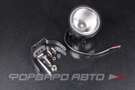 Купить Фара светодиодная 12V/30V 20W 6000К,1 диод, ближний свет 98*98*75мм круглая SKYWAY S07201112