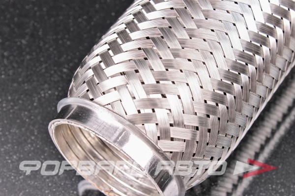 Гофра глушителя 60*250 (Interlock) трехслойная (AISI 304) TIXONA P60250