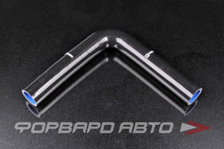 Купить Патрубок силиконовый 35 мм, 90°, L=250*250 мм, 4 слоя армировки, чёрный FORA ASHU03-90-35(250)