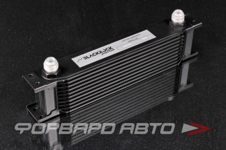 Купить Радиатор масляный 330*70*50 10 рядов универсальный вход AN10 (маслокулер / oil cooler) черный BLACKROCK URB-410