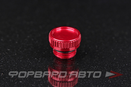 Заглушка М12*1,25мм гайки колесной, красная, OD-16mm, H - 6mm, Aluminum Cap RED TPI BALCP1344RD-20