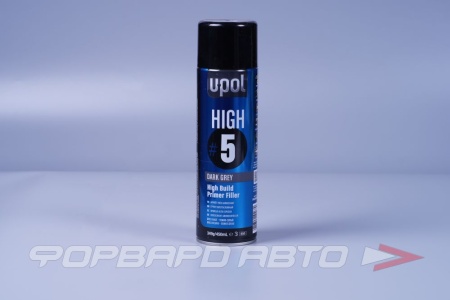Купить Грунт аэрозольный толстослойный Темно-Серый 450 мл U-POL HIGHDG/AL