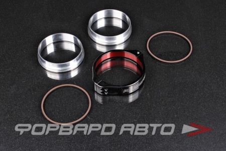 Купить Хомут V-Band (Plazmaclamp) 102 мм (4") + 2 алюминиевых фланца, для впускных систем PLAZMAMAN PCLAMP-4