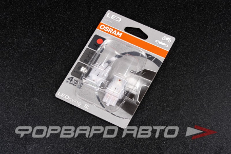 Лампа светодиодная 12V W21/5W T20 3W (к-т 2 шт.) RED OSRAM 7716R-02B