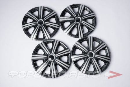 Купить Колпак колесный R15" DTM SUPER BLACK, к-т 4шт STAR S15011