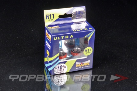 Купить Лампа H11 12V 55W SuperWhite +30% МАЯК 82110SW