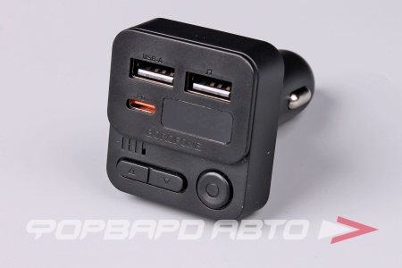 Купить Модулятор FM трансмиттер с bluetooth, 35W (1A1C), цвет черный BOROFONE BC60