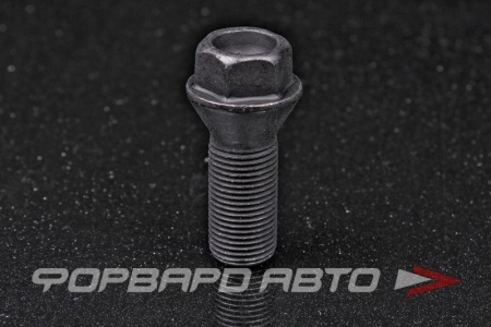 Купить Болт колеса 14*1,25*27 конус с выступом, ключ на 17, сталь, черный BMW 36 13 6 890 324