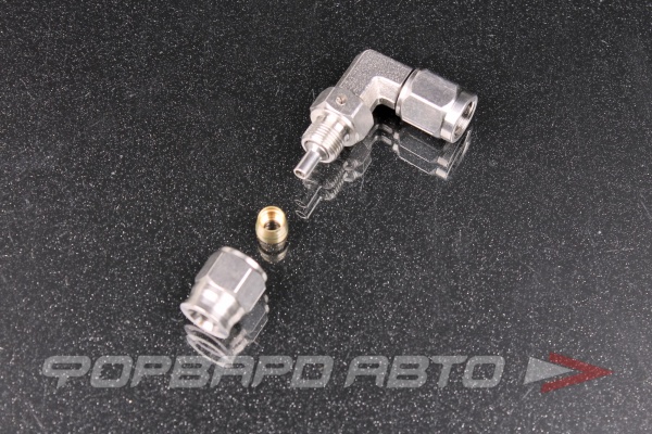 Фитинг AN3 90°, под тефлоновый шланг PTFE, нержавеющая сталь  HF929-3-090
