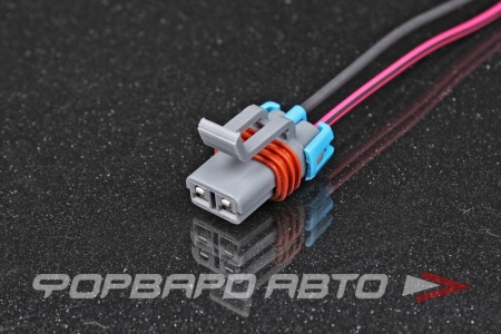 Купить Разъем 2 way для насоса топливного 450 л/ч погружного Universal E85 (750+ л.с.), папа + провода без клемм DELPHI 15300027