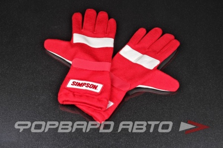 Купить Перчатки для автоспорта Simpson - Posi Grip, красные MELCO 