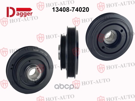 Купить Шкив коленвала TOYOTA 3S-FE, 4S-FE DAGGER 1340874020