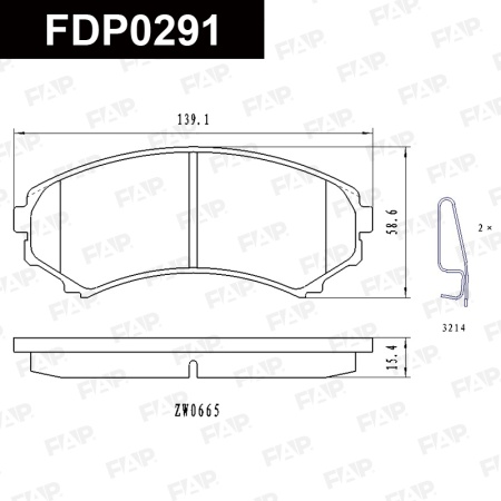 Купить Колодки тормозные FAP FDP0291