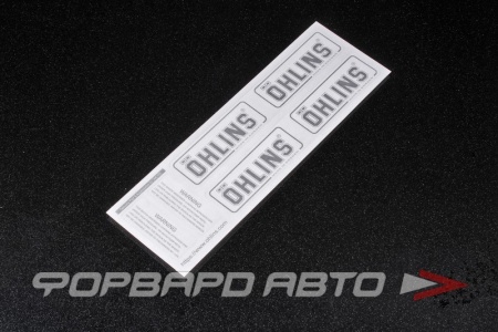 Купить Наклейка "OHLINS", серая MELCO 
