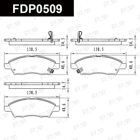 Купить Колодки тормозные FAP FDP0509