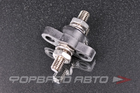 Купить Клемма 3/8" силовая проходная, черная  670160