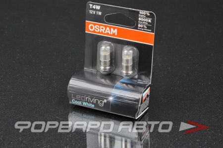 Лампа светодиодная 12V T4W (с цоколем) 4000K OSRAM 3850WW-02B