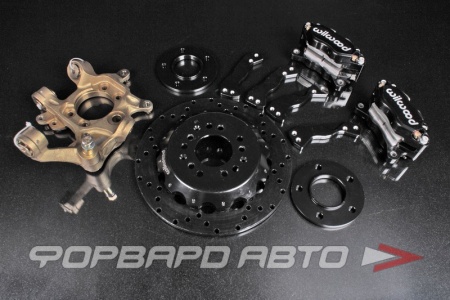 Купить Комплект для установки 2х задних суппортов WILWOOD на кулак PoweredByMax на Nissan Silvia (4 адаптера + 2 проставки) ФОРВАРД АВТО 